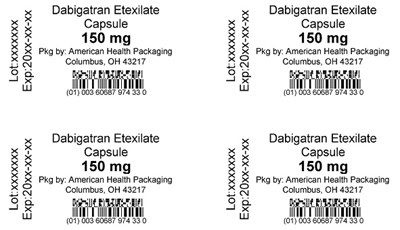 150 mg Dabigatran Etexilate Capsule Blister.jpg (150 mg Dabigatran Etexilate Capsule Blister)